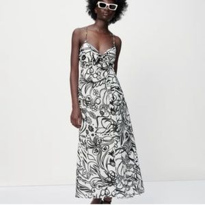 NWT Zara linen blend maxi dress sz XL
